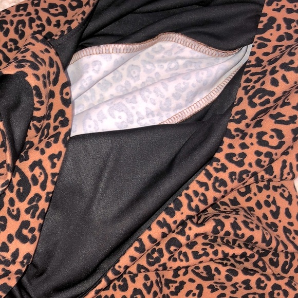 H&M size medium leopard print bodycon party dress - Picture 6 of 6